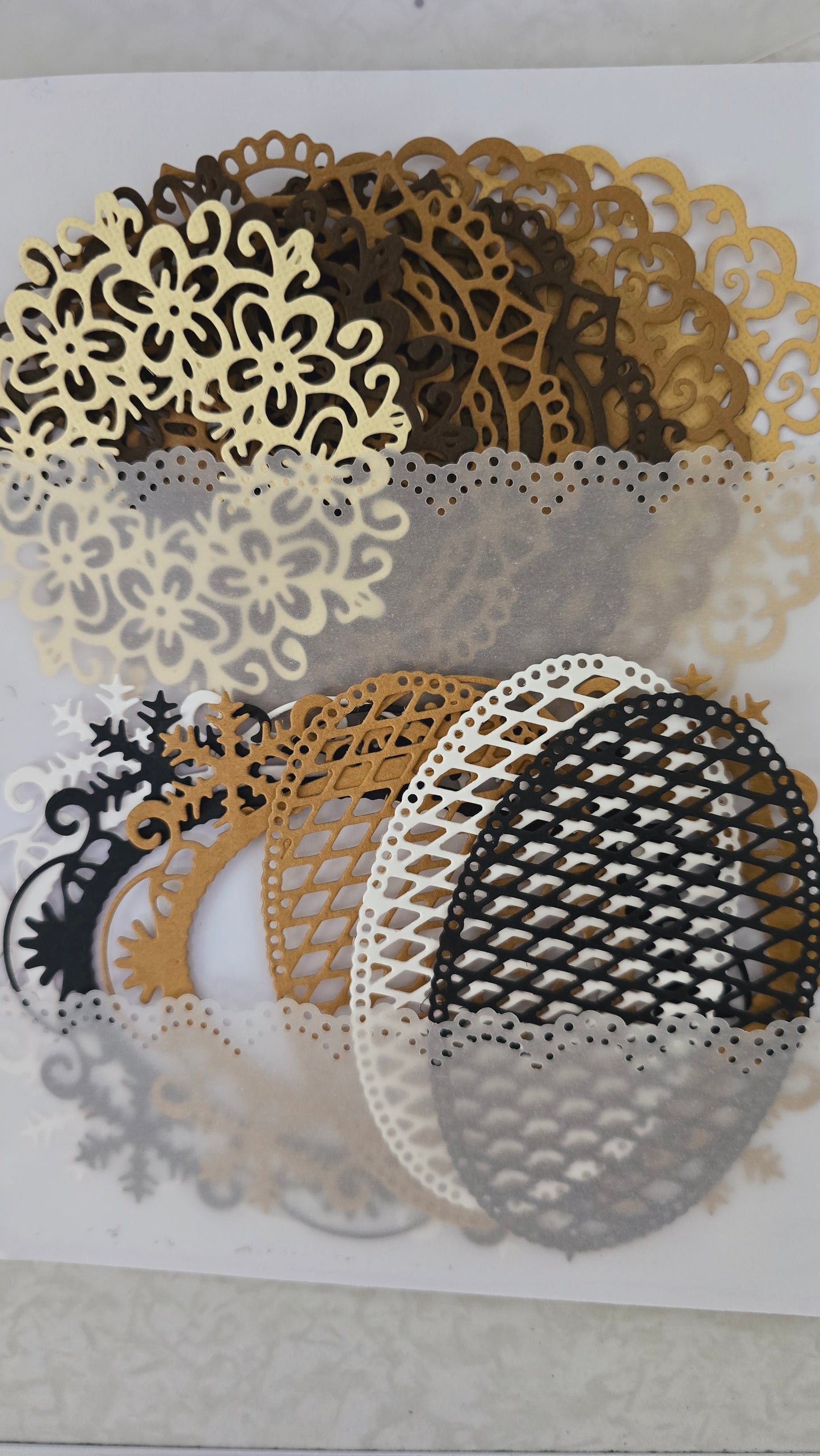 Lot of Die cuts from texture carton paper 216g High quality forJournaling| Scrapbooking | crafts | Hand Arts •
