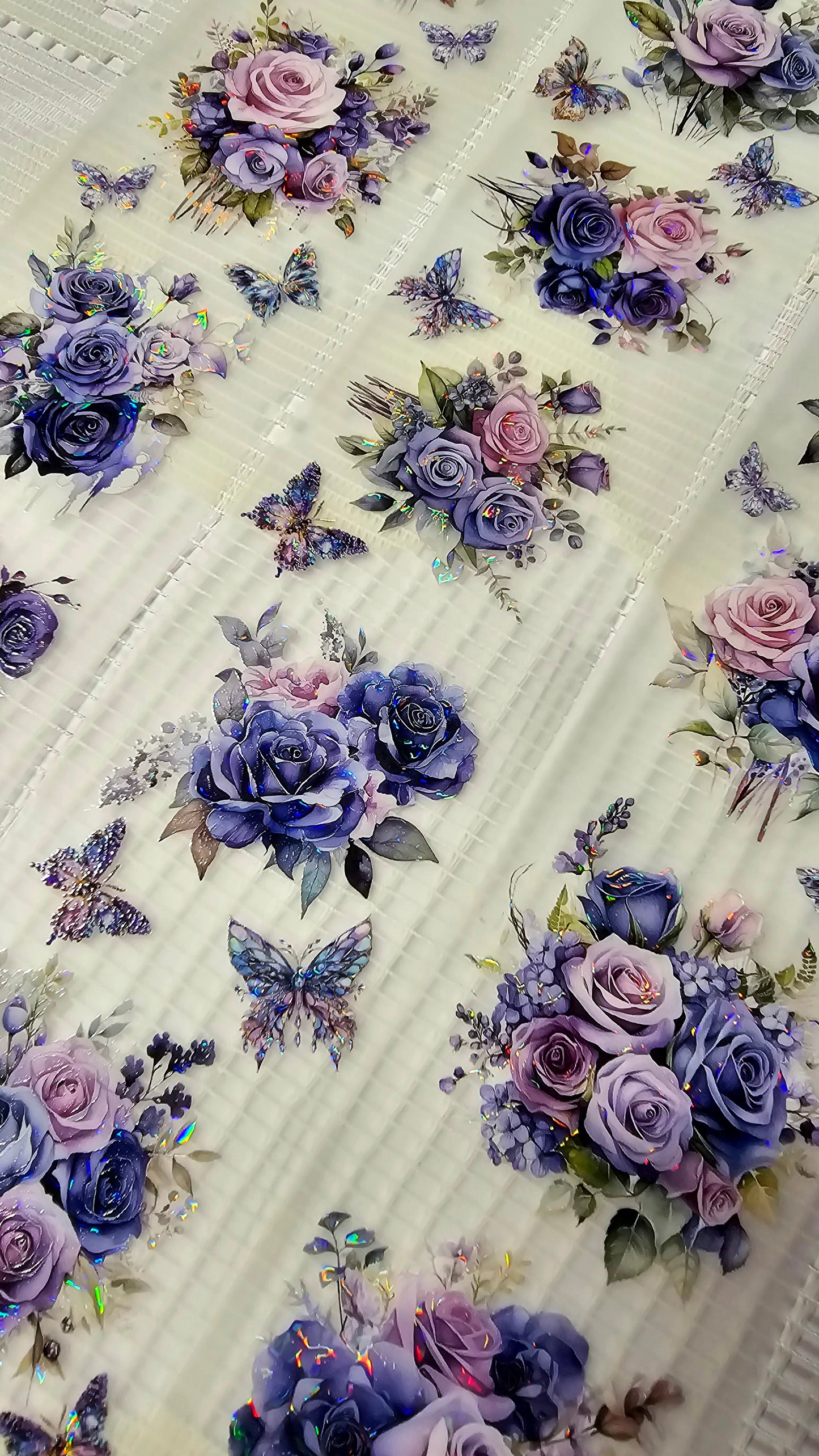 My DESIGN My PET TAPE journaling, Scrapbooking, Crafts , Hand Arts loop 100Cmx 7Cm , Bright Pink Purple Flowers