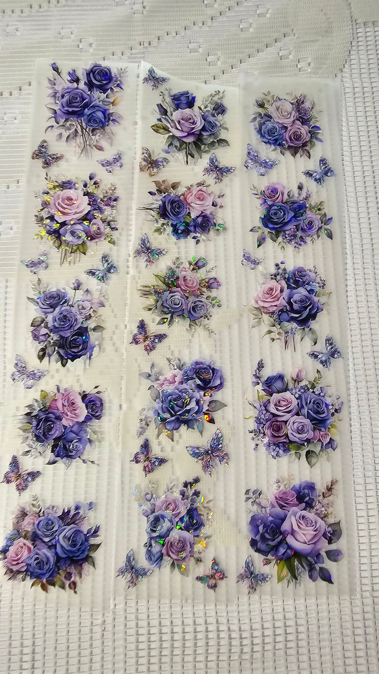 My DESIGN My PET TAPE journaling, Scrapbooking, Crafts , Hand Arts loop 100Cmx 7Cm , Bright Pink Purple Flowers