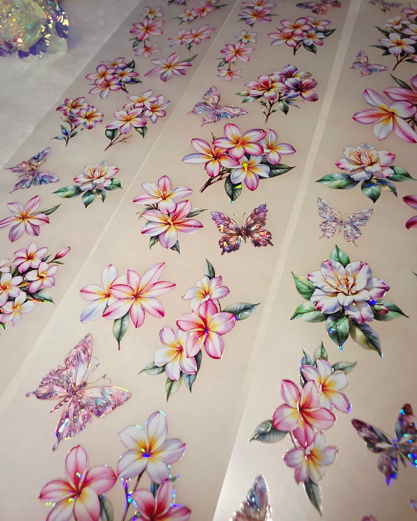 My DESIGN My DESIGN TAPE pour journal, scrapbooking, travaux manuels, boucle d'art à la main 100 cm*7 cm Summer Shining Flowers