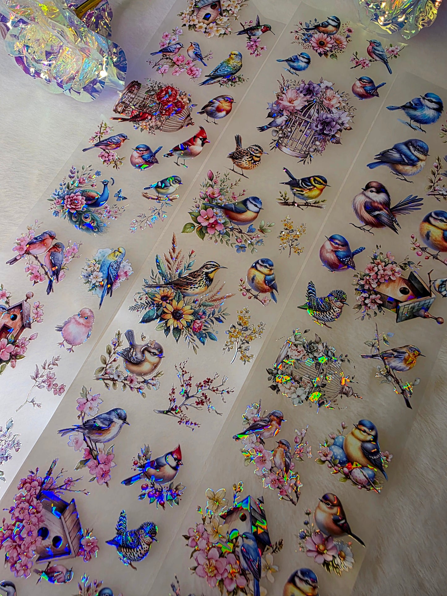 My DESIGN My DESIGN TAPE pour journal, scrapbooking, travaux manuels, boucle d'art à la main 100 cm*7 cm shining Birds