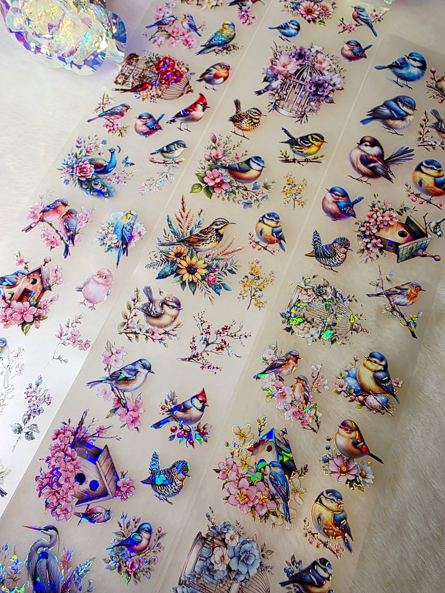 My DESIGN My DESIGN TAPE pour journal, scrapbooking, travaux manuels, boucle d'art à la main 100 cm*7 cm shining Birds