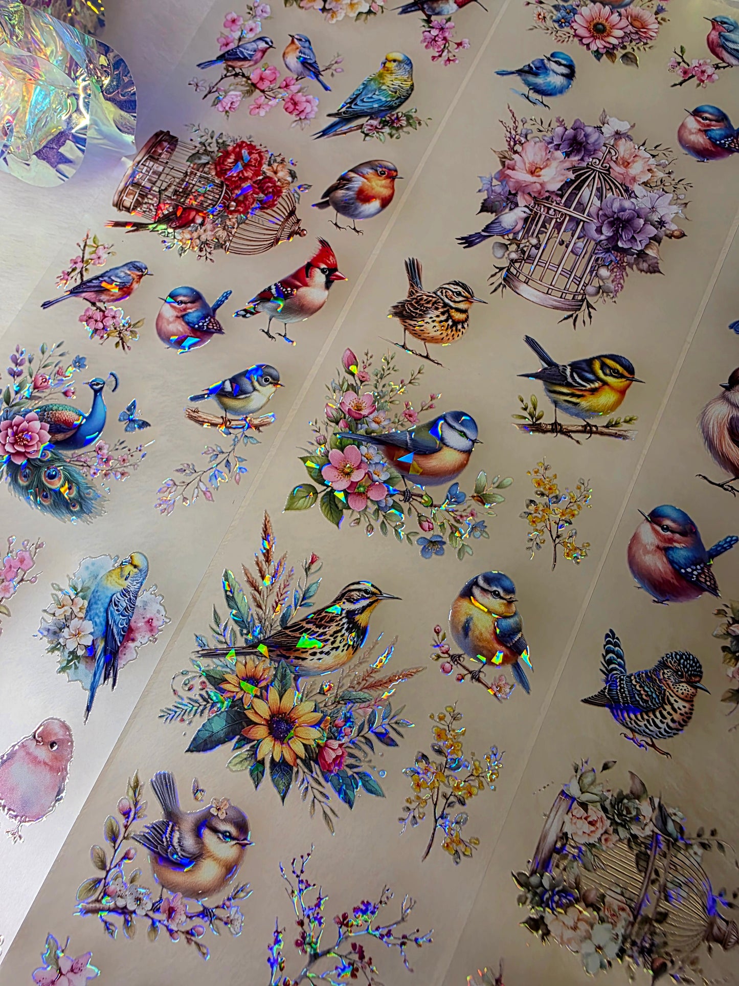 My DESIGN My DESIGN TAPE pour journal, scrapbooking, travaux manuels, boucle d'art à la main 100 cm*7 cm shining Birds