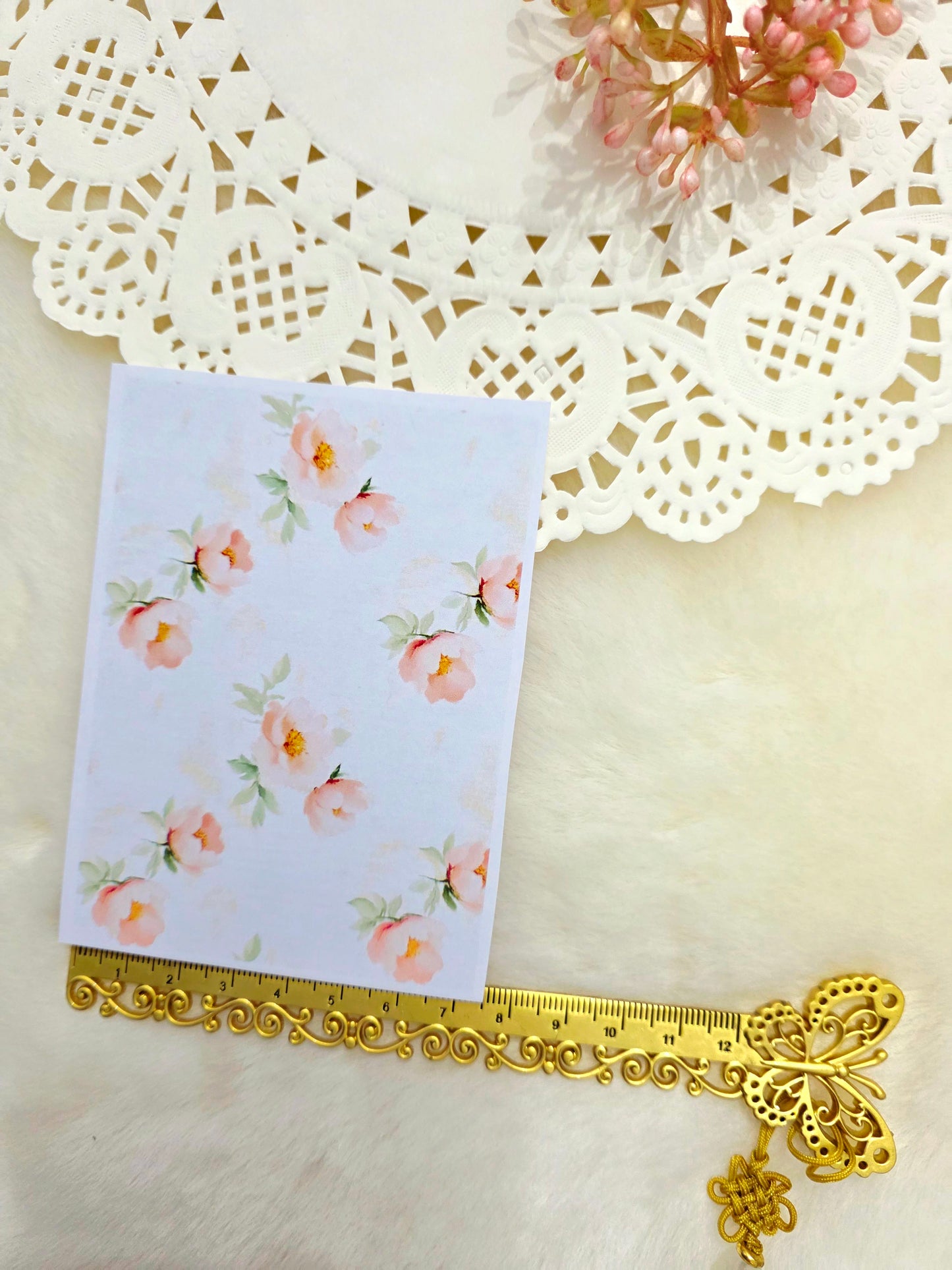 Set of 8 Beautiful Floral Background Papers – Perfect for Journaling, Scrapbooking, and Crafts