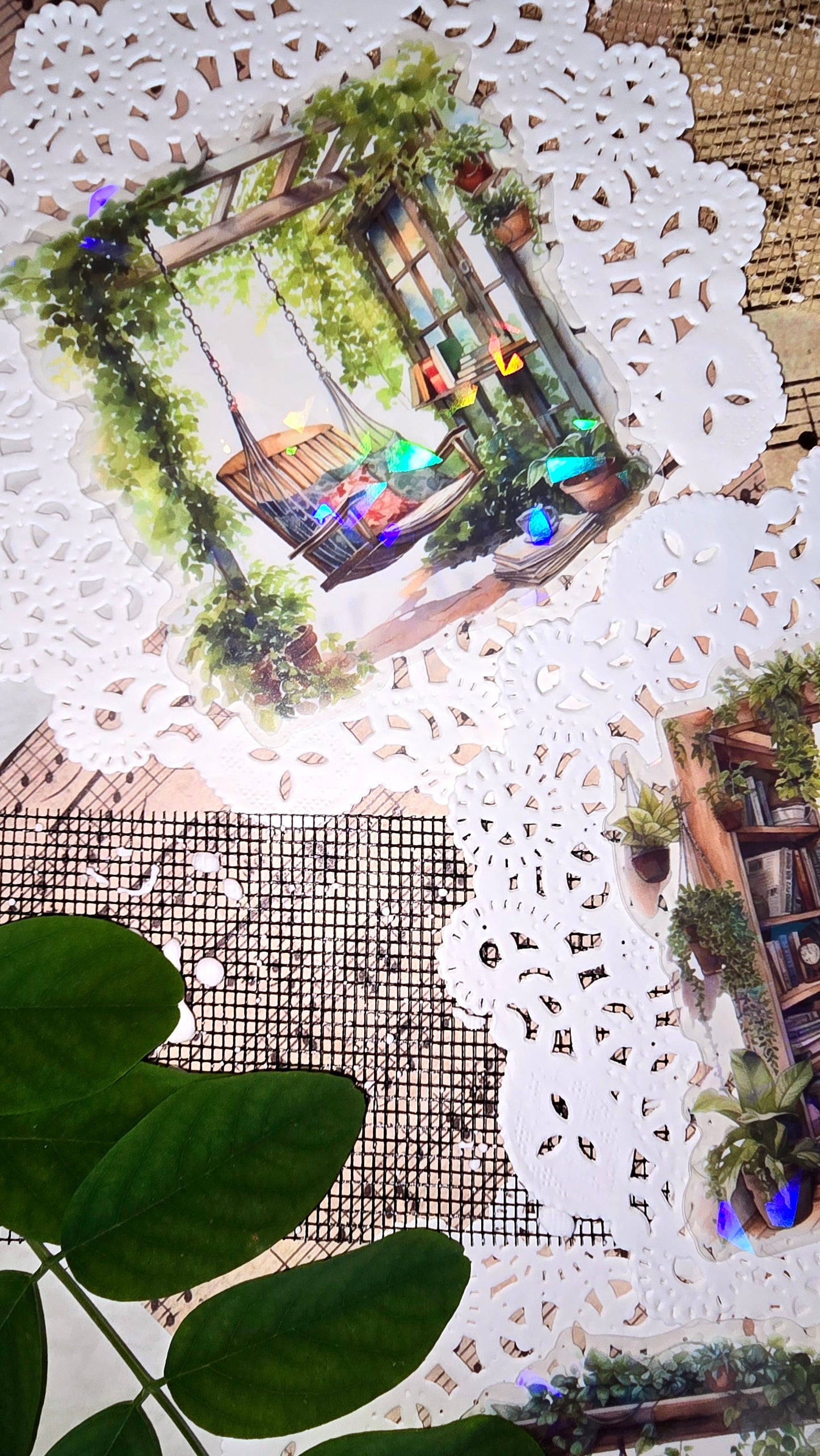 5 Swing Sparkling Stickers  pour un journal | Scrapbooking | artisanat | Arts de la main •