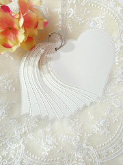 Heart-shaped blank journal 300/gsm on a metal ring – perfect forfor journaling| Scrapbooking | Crafts |creative project.