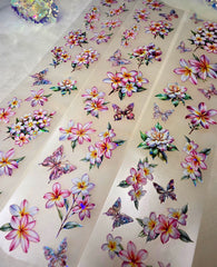 My DESIGN My DESIGN TAPE pour journal, scrapbooking, travaux manuels, boucle d'art à la main 100 cm*7 cm  Summer Shining Flowers