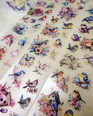 My DESIGN My DESIGN TAPE pour journal, scrapbooking, travaux manuels, boucle d'art à la main 100 cm*7 cm  shining Birds