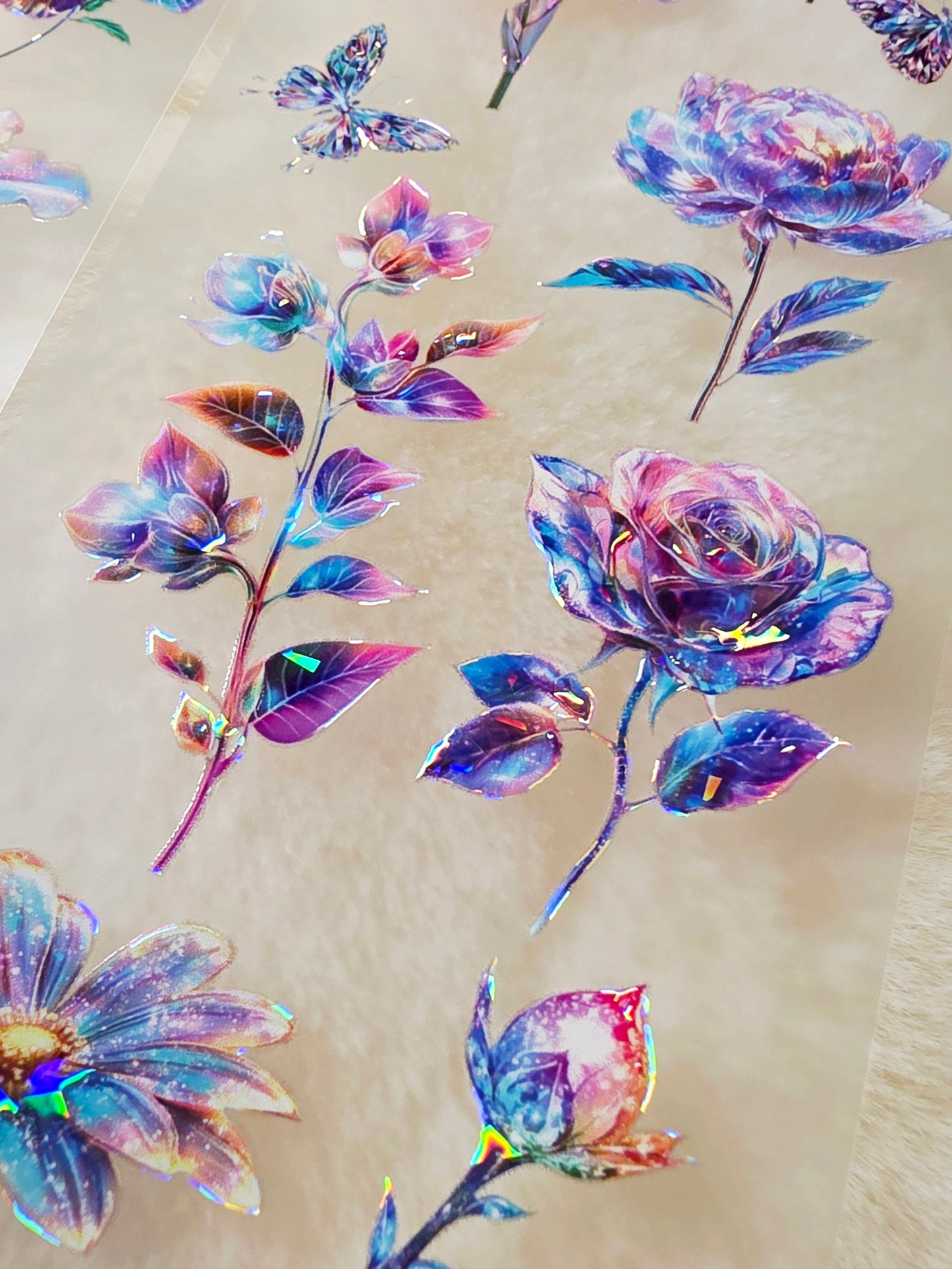 My DESIGN My DESIGN TAPE pour journal, scrapbooking, travaux manuels, boucle d'art à la main 100 cm*7 cm Crystal Flowers