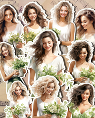 Lot de 10 petites filles aimantées la planète pour tenir un journal pour le scrapbooking, l'artisanat, les arts Hand•