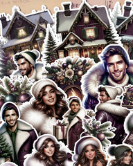 Bundle Cozy red wine christmas time for journaling | Scrapbooking | Crafts| HandArts •