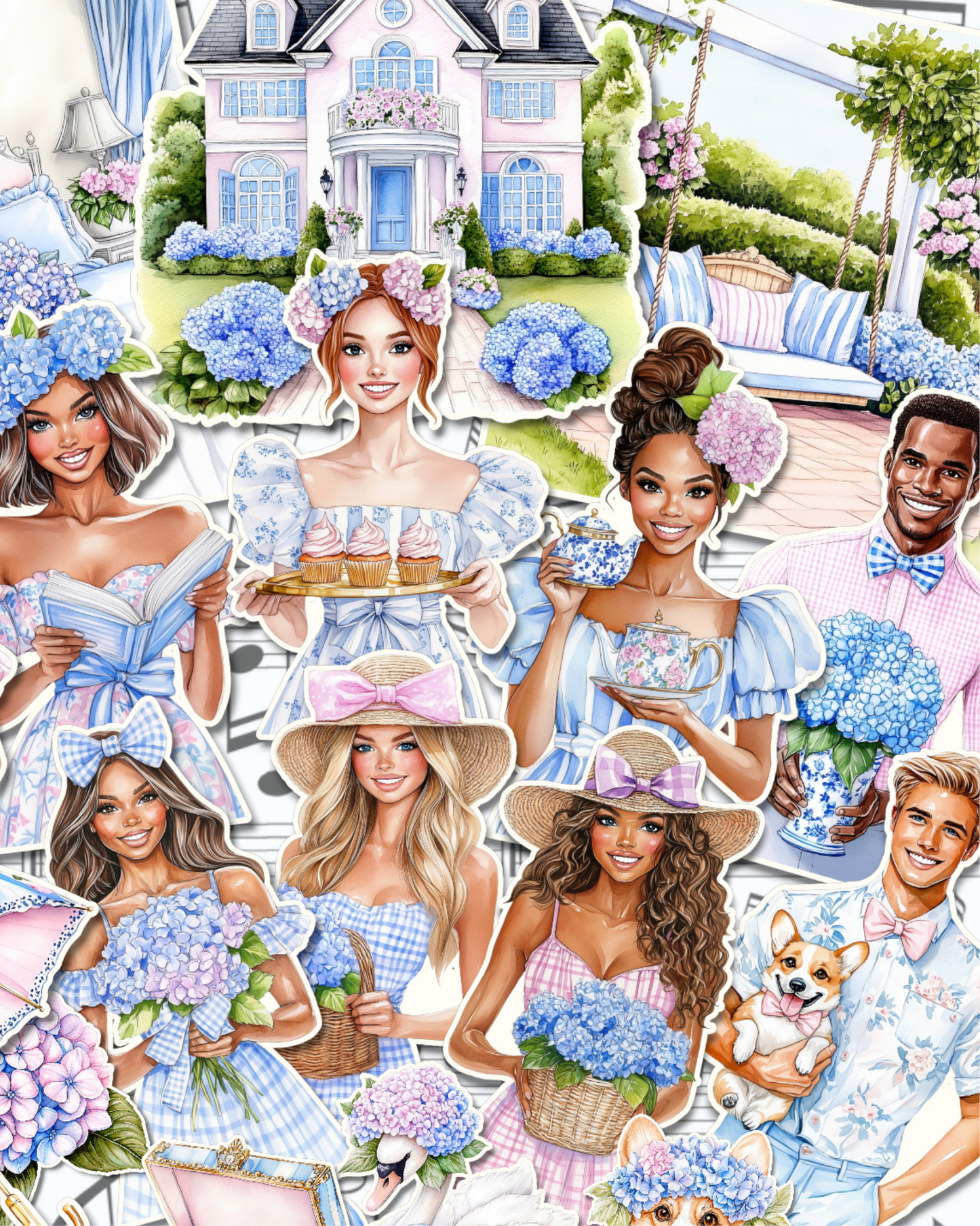 Lot of 25 cutie spring life for journaling| Scrapbooking | Crafts| Hand Arts •