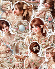 Bundle Cozy shabby little flower victorian time for journaling | Scrapbooking | Crafts| HandArts •