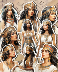 Ensemble de pharaoniques égyptiennes pour la tenue d'un journal, l'artisanat et l'art de la main.