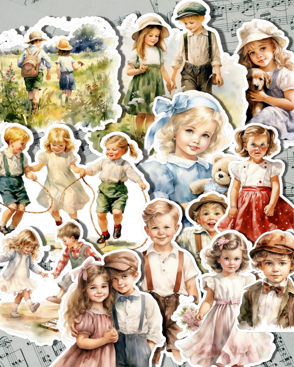 Lot de 12 autocollants pour tenir un journal | Scrapbooking | Artisanat| Arts de la main.