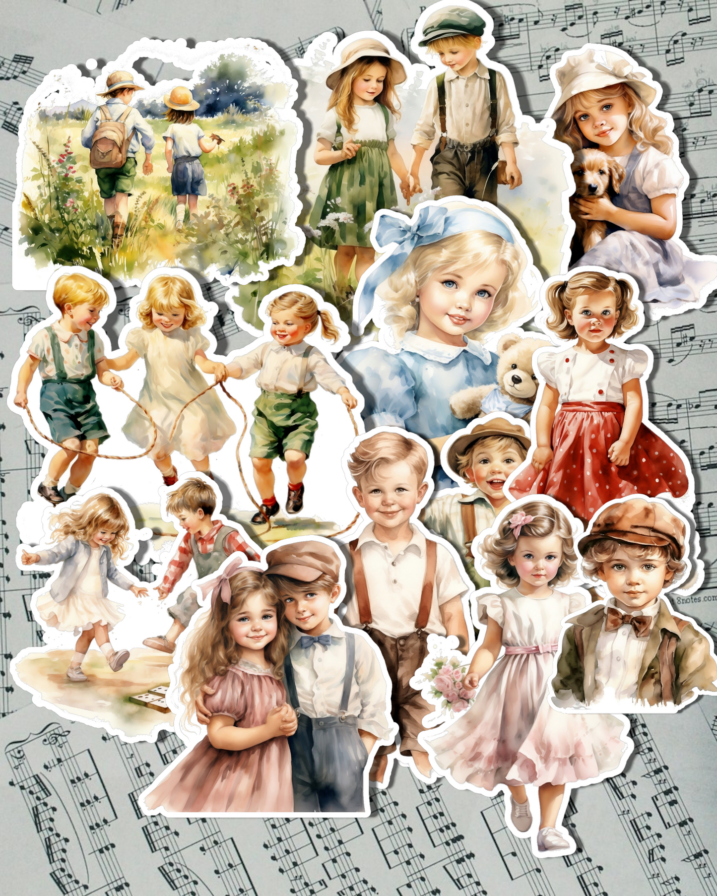 Lot de 12 autocollants pour tenir un journal | Scrapbooking | Artisanat| Arts de la main.