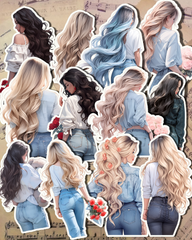 Lot de jeans Girl pour la tenue d'un journal | Scrapbooking | artisanat| Arts de la main •