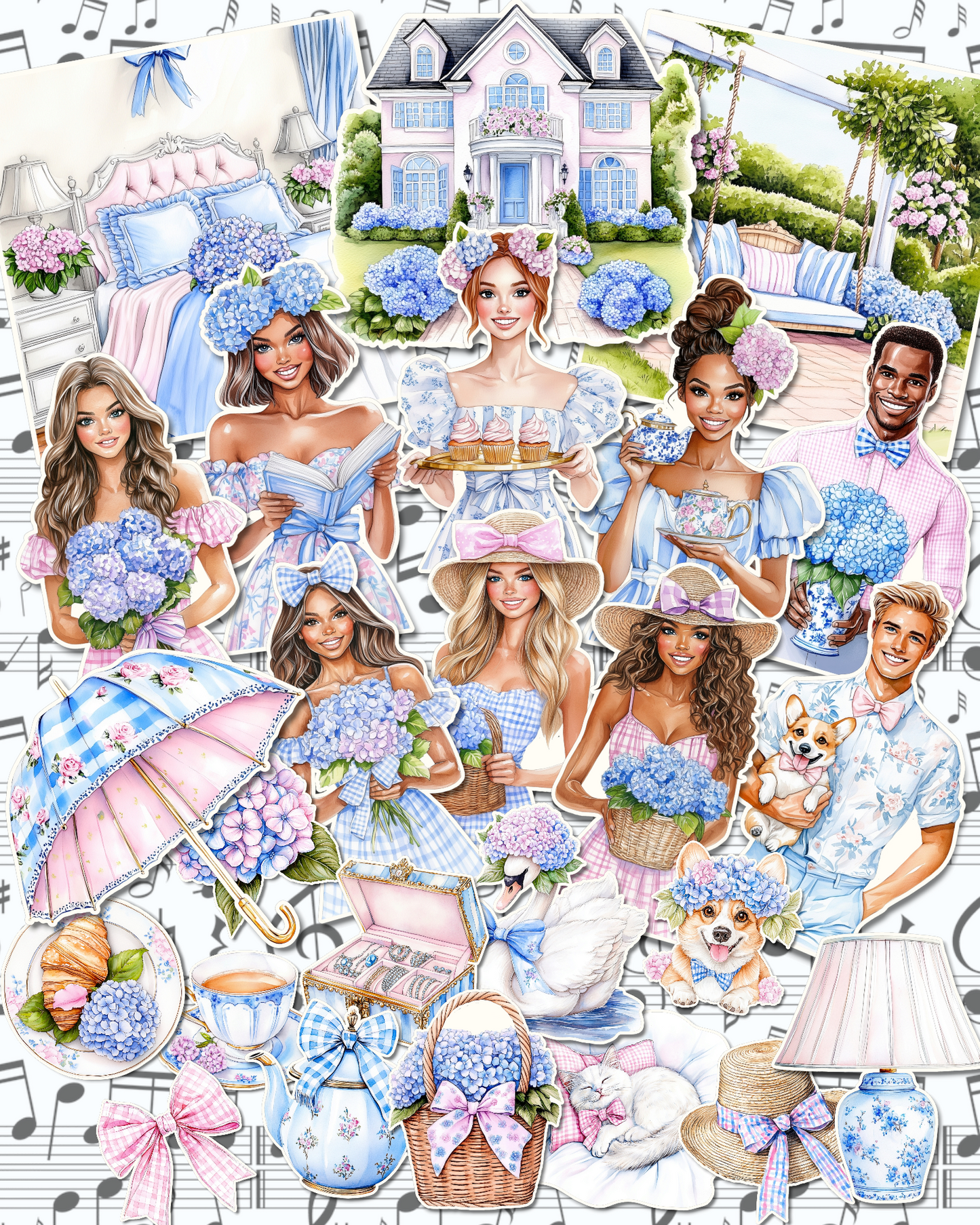 Lot of 25 cutie spring life for journaling| Scrapbooking | Crafts| Hand Arts •