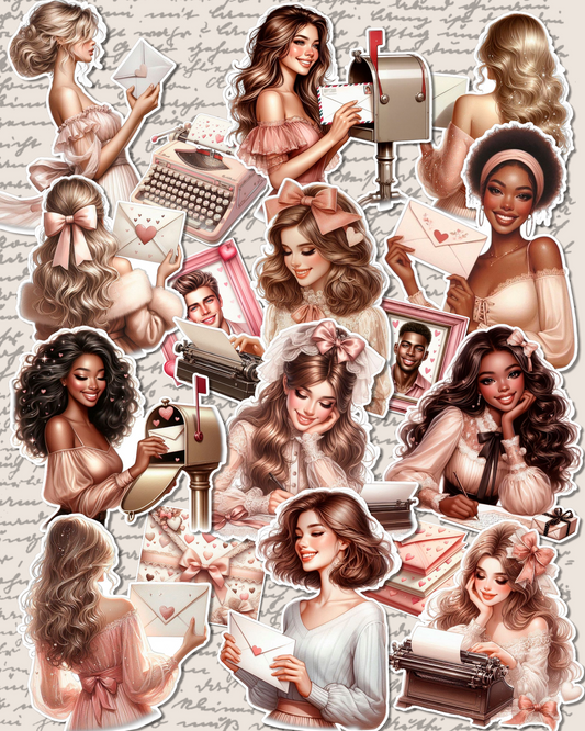 Romantic vintage vibes in every sticker — perfect for journaling| Scrapbooking | Crafts| Hand Arts •