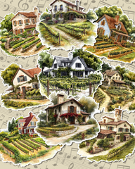 Set of farm house stickers for journaling| Scrapbooking | Crafts| Hand Arts |Crafts.