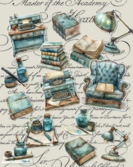 Lot of antique writing stuff for Journaling  | Scrapbooking | Crafts | HandArts •