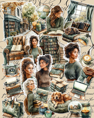 Lot of 25 vintage antique stickers  for journaling| Scrapbooking | Crafts| Hand Arts •