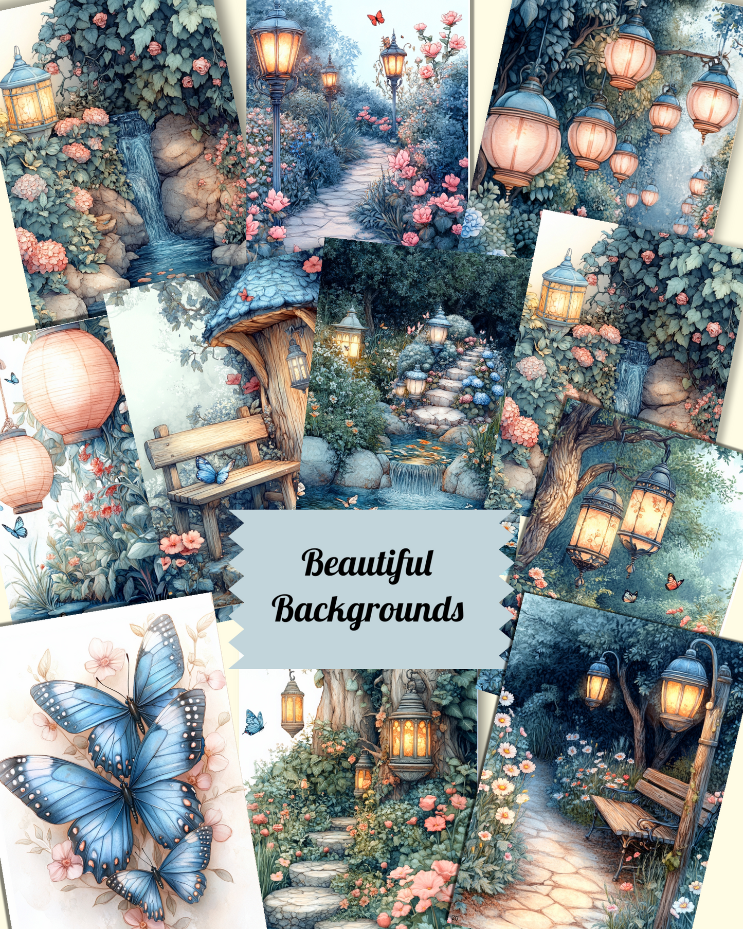Moonlight Fairy – 20 Pages of Whimsy, Magic & Enchanted Forest Dreams for journaling , le scrapbooking, Crafts, HandArts