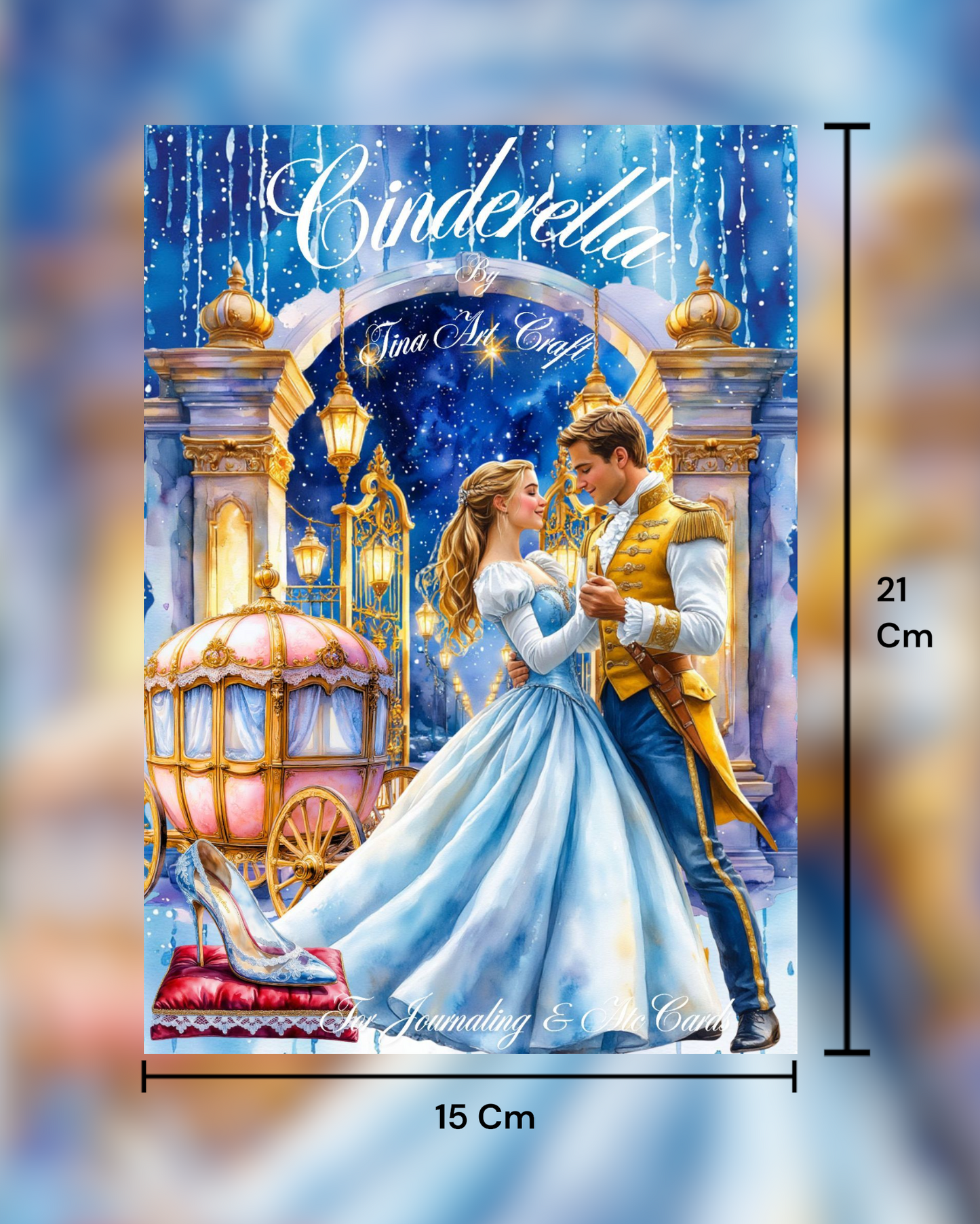 Cinderella – 20 Pages of Cut & Paste Magic for journaling , le scrapbooking, Crafts, HandArts