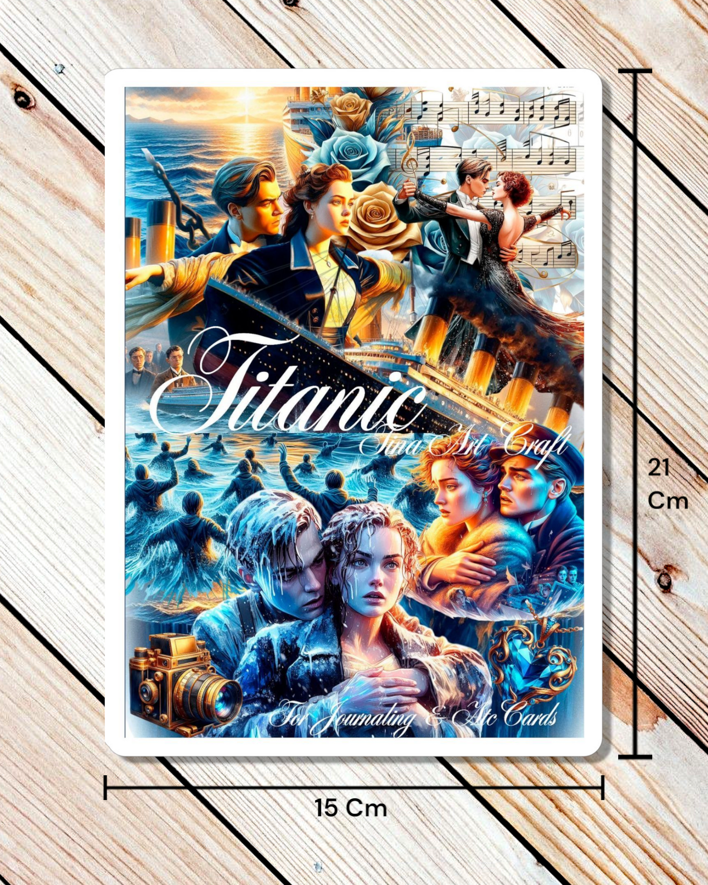 Titanic – 20 Pages of Romance, Drama & Vintage Elegance for journaling, Scrapbooking, Crafts, HandArts