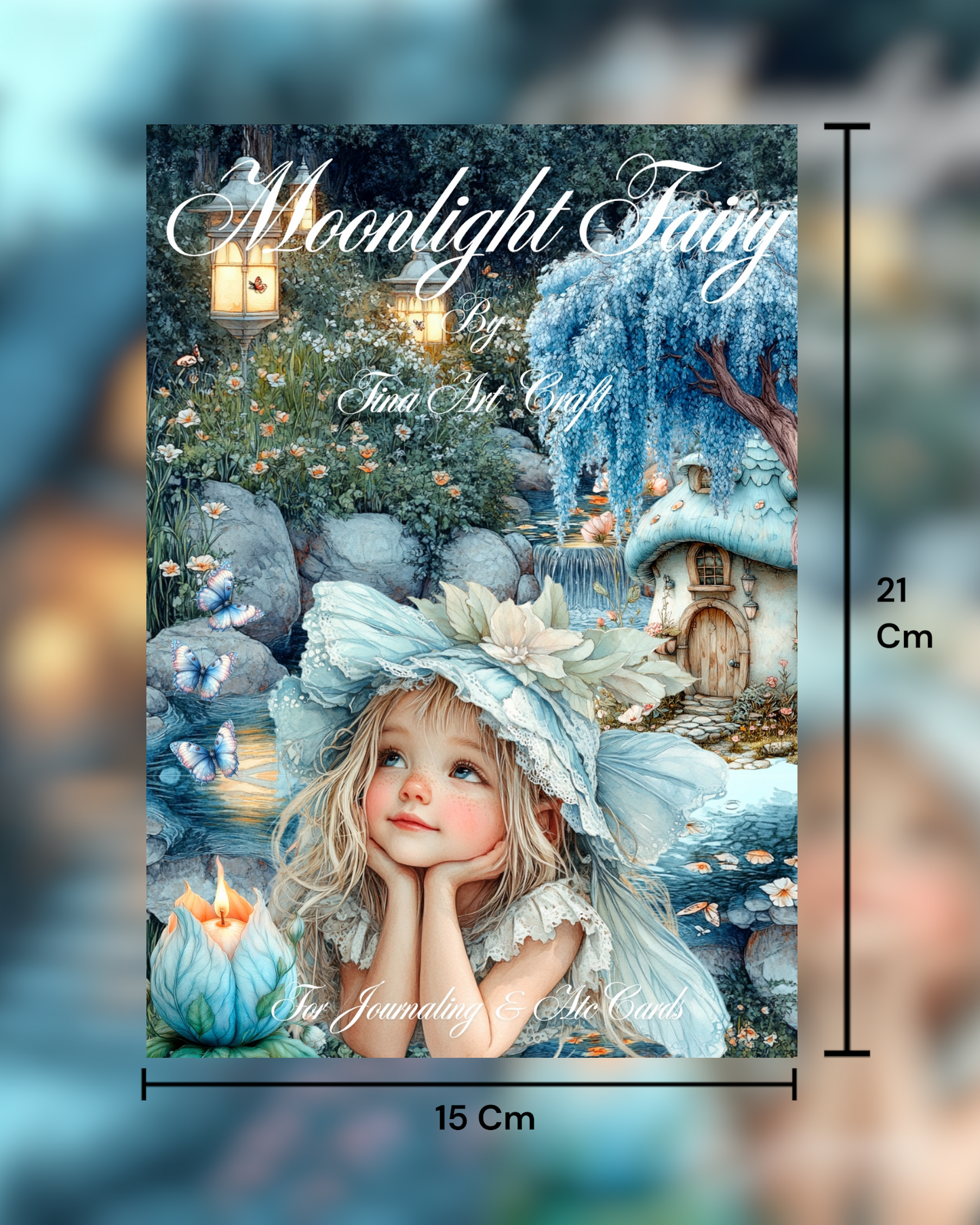 Moonlight Fairy – 20 Pages of Whimsy, Magic & Enchanted Forest Dreams for journaling , le scrapbooking, Crafts, HandArts