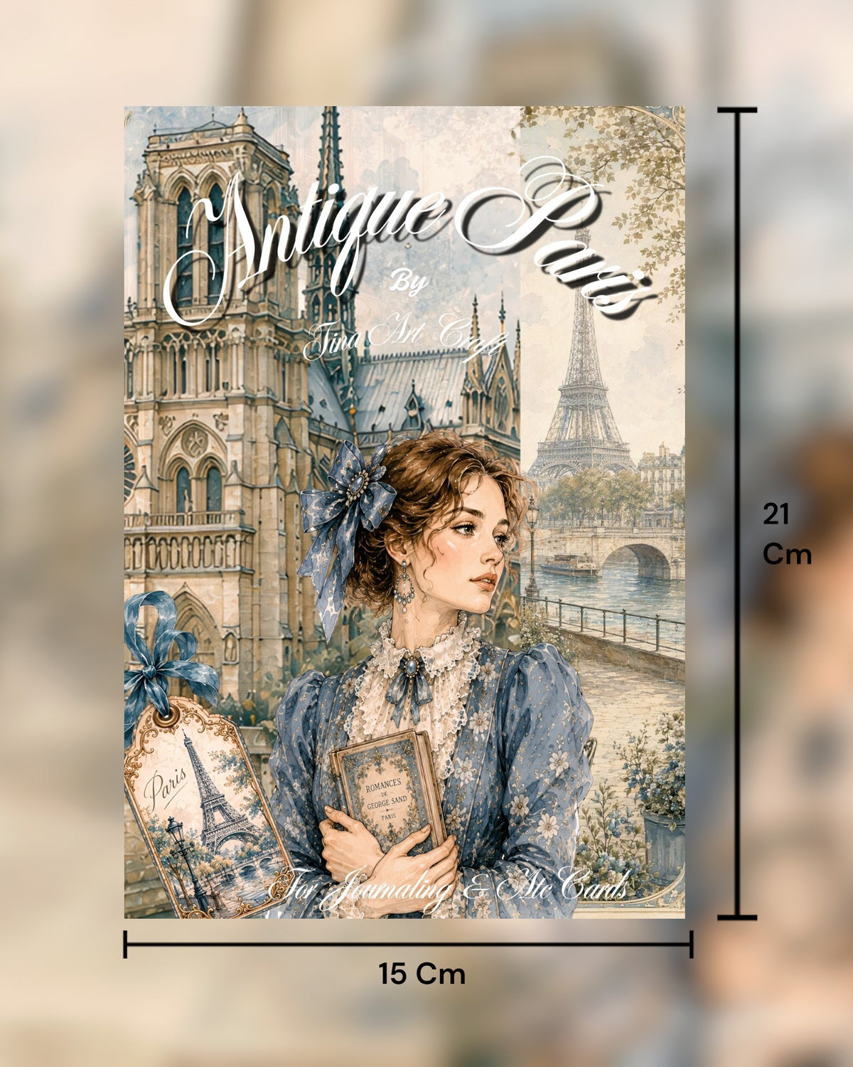 Antique Paris – 20 Pages of Vintage Elegance, Parisian Romance & Timeless Charm for Journaling, Scrapbooking, Crafts & HandArts